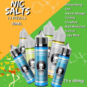MAYOREO Nic Salts  15 PIEZAS -30ML-
