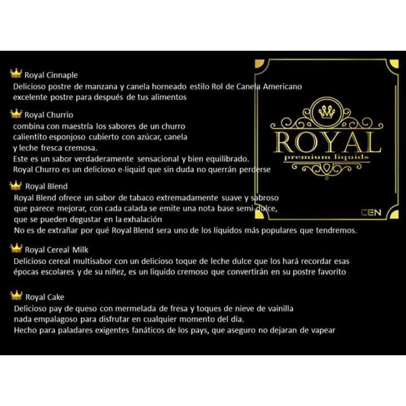 Royal Blend E-Liquid By Royal Premium 